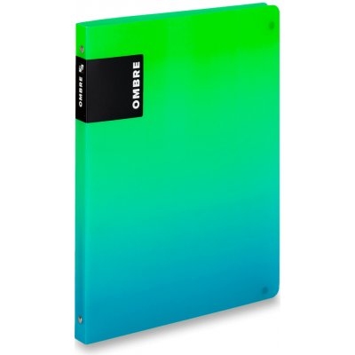 Karton P+P Ombre 4-kroužkový pořadač A4 20 mm zelenomodrý – Zboží Živě