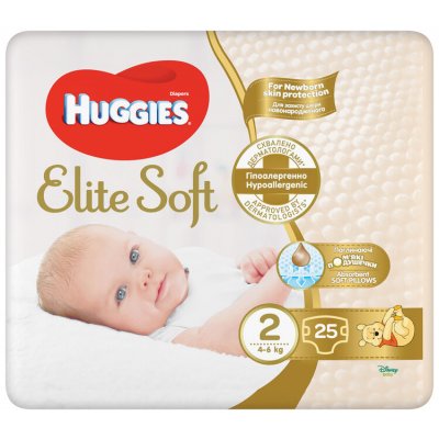 Huggies Elite Soft 2 pro děti 4-6 kg 25 ks – Zboží Mobilmania