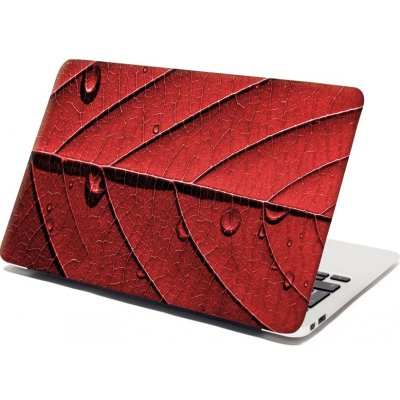 Sablio Samolepka na notebook Červený list - 38x26 cm – Zboží Živě