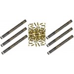 Konfety 60cm ZLATÉ METALICKÉ 6 ks PARTYKONF – Zboží Mobilmania