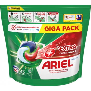 Ariel +Extra clean kapsle 60 PD