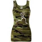 Běžec dámské Maskáčové tílko Zelený maskáč – Zboží Mobilmania