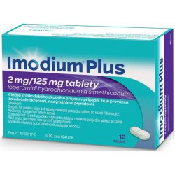 IMODIUM PLUS 2MG/125MG TBL NOB 12 I