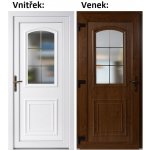 Soft Vchodové dveře 3D 302 Zlatý dub / Bílá 98x198 cm, levé, otevírání VEN – Hledejceny.cz