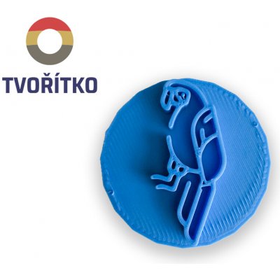TVOŘÍTKO Papoušek Rozměr: 7 cm, + Vykrajovátko: Ano – Zboží Mobilmania