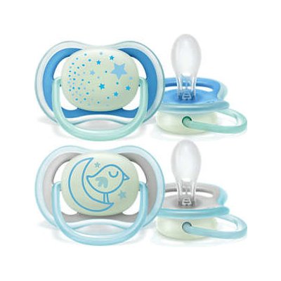 Avent Philips šidítko ultra air 376/21 Nighttime boy BPA free 2Pack