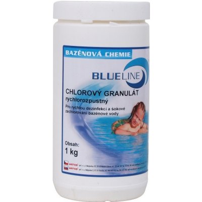 BLUELINE 501601 Chlorový granulát rychlorozpustný 1 kg – Hledejceny.cz