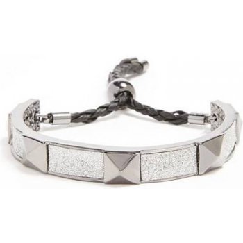 Guess Silver-Tone C Bangle with Pyramid Studs P224407265A