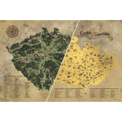 Giftio Stírací mapa Česká republika Deluxe XXL – Hledejceny.cz