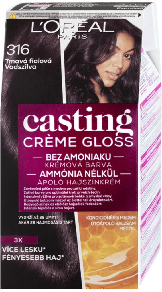 L\'Oréal Casting Creme Gloss 316 tmavě fialová 48 ml