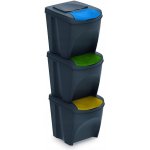 Prosperplast IKWB25S3 3 x 25 L Sada 3 Černá – Sleviste.cz