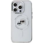 Karl lagerfeld IML K&CH Heads Metal Frame MagSafe pro iPhone 15 Pro Transparent – Zboží Mobilmania