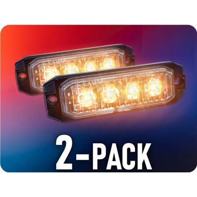 KAMAR LED výstražné světlo 4xLED, 12W, 4 módy, 12/24V/2-PACK! [L1892] – Hledejceny.cz