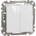 Schneider SDD111108 Přepínač dvojitý střídavý ř.6+6, bílý – Hledejceny.cz