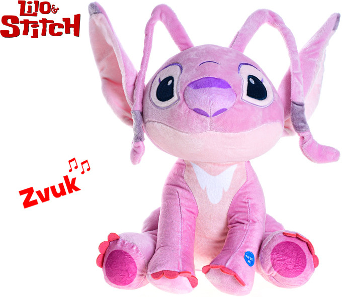 Mikrotrading LILO a STITCH Angel sedící na baterie se zvukem 12m+ 30 cm