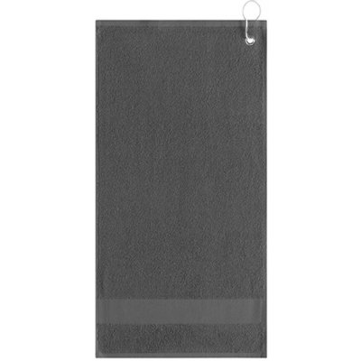 L-Merch Golfový ručník s klipem NT9165 Dark Grey 55 x 30 cm – Hledejceny.cz