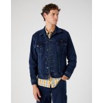 Wrangler džínová bunda W41001705 Casual Fit Blue Black – Sleviste.cz