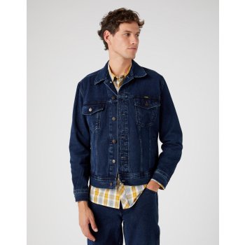 Wrangler džínová bunda W41001705 Casual Fit Blue Black