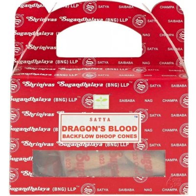 Satya Dragon's Blood backflow indické vonné františky 24 ks – Hledejceny.cz