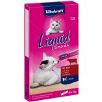 Vitakraft Cat Liquid snack hovězí a inulin 6 x 15 g – Zboží Mobilmania