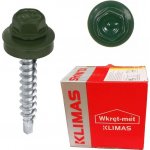 Klimas Wkręt-met Farmářský šroub TEX 4,8 x 55 tmavě zelený RAL 6005 – Sleviste.cz