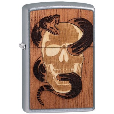 Zippo Benzínový WOODCHUCK SKULL&SNAKE – Hledejceny.cz