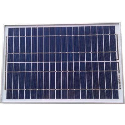 TPS Poly 20W 12V solární Polykristalický panel 20W s napájecím kabelem s krokosvorkami Vmp 17,6V