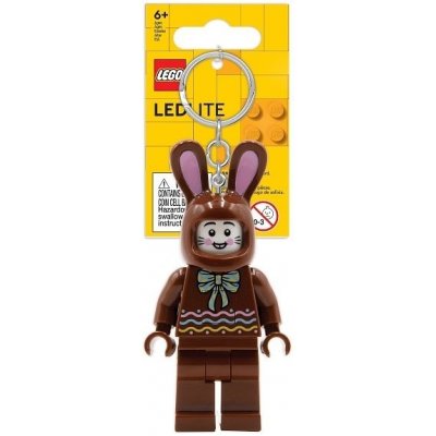 Přívěsek na klíče LEGO® Iconic Čokoládový Zajíc svítící figurka – Zboží Mobilmania