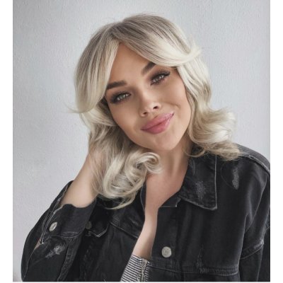 Stříbrná paruka z pravých a umělých vlasů Meara – Hledejceny.cz