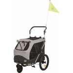 Trixie Vozík za kolo s funkcí rychlého skládání šedý 63 x 95 x 90 /132 cm – Zboží Dáma