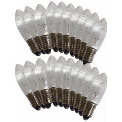 ElektroSkalka Žárovky E-10 48V 3W pro vánoční svícen 5x48V 20ks, čiré (1ks) – Hledejceny.cz