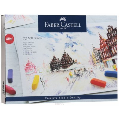 Faber Castell Suché křídy MINI pap.krabička 72ks #128272 – Zboží Mobilmania