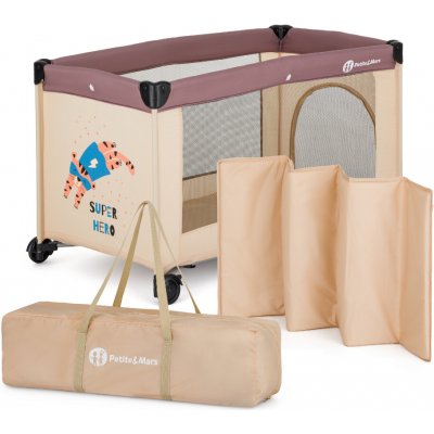 Petite&Mars Cestovní postýlka Koot Tiger Super Hero – Zbozi.Blesk.cz