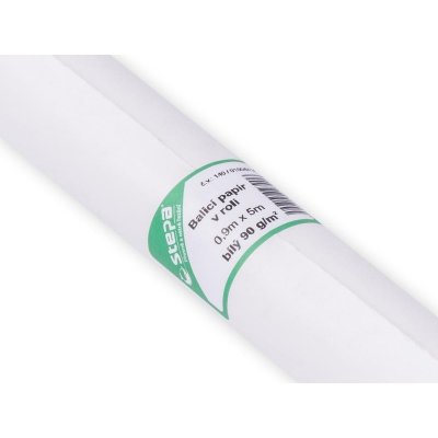 STEPA s.r.o. Papír balicí bílý 90g/m2, 0,9m/5m – Zboží Mobilmania