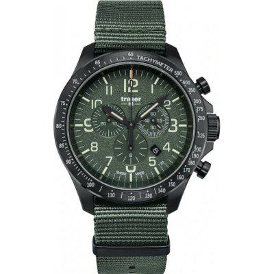 Traser P67 Officer Pro Chronograph Green na textilním nato řemenu – Hledejceny.cz