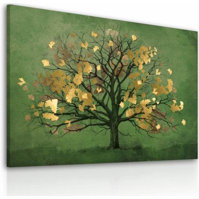 Obraz na plátně GOLDEN TREE různé rozměry Ludesign ludesign obrazy: 80x60 cm – Zbozi.Blesk.cz