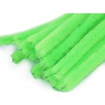Chlupaté drátky na tvoření Ø6 mm délka cca 30 cm - zelená neon (20 ks) – Zboží Dáma