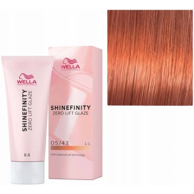 Wella Shinefinity Zero Lift Glaze 05/43 Warm Hot Chili 60 ml – Zboží Dáma
