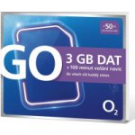 O2 SIM karta GO 3GB - Kredit 50Kč – Zboží Mobilmania