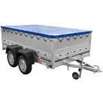 UNITRAILER GARDEN 265/2 KIPP s bočnicemi BIS, rámem H-0 a modrým krytem