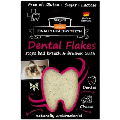 Q-Chefs zdravé žvýkání Vločky na čištění zubů pro kočky 80 g – Zboží Mobilmania