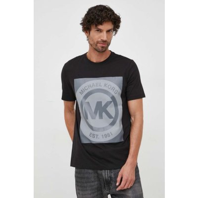 Michael Kors bavlněné tričko s potiskem 6F36G10091 černá