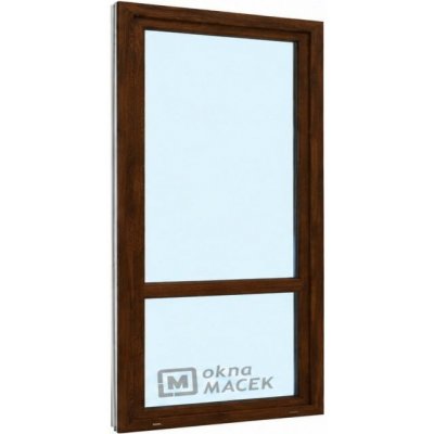 Kömmerling balkonové dveře 70 AD OS s příčkou levé tmavý dub/bílá 90 x 200 cm jednostranná klika + madýlko + PVC rám – Hledejceny.cz
