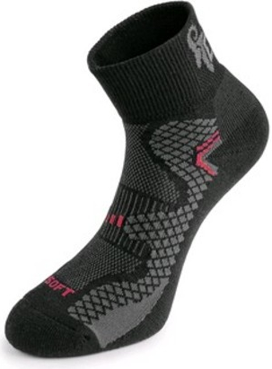 CXS ponožky SOFT černo-červené