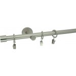 KovovégarnýžeCZ Rullo modern 19 mm Jednořadá prodloužená Bez kroužků matný nikl 320 cm – HobbyKompas.cz