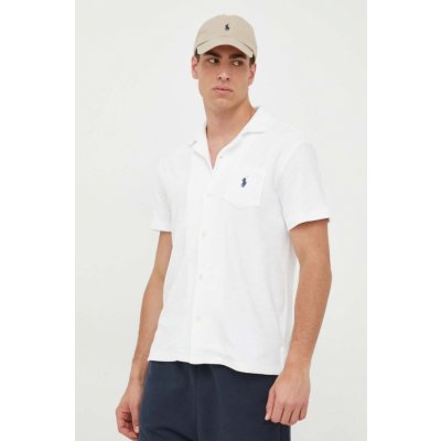 Polo Ralph Lauren pánská košile regular s klasickým límcem bílá – Zboží Mobilmania