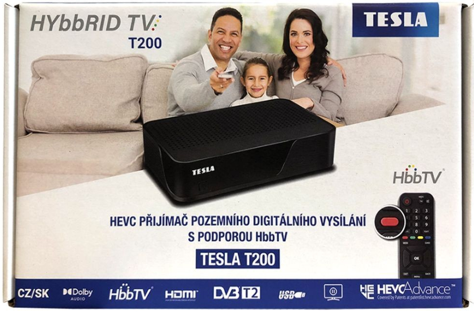 Dálkový ovladač General TESLA HYbbRID TV T200 - DVB-T2 H.265 (HEVC)