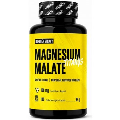 TITANUS Magnesium malate hořčík 100 kapslí – Hledejceny.cz