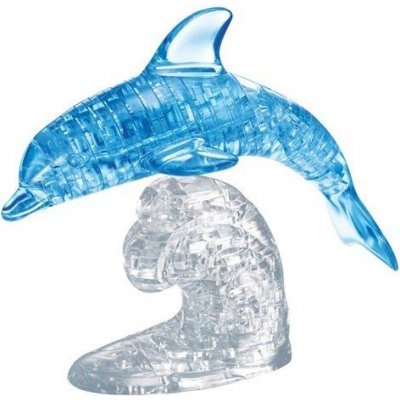 HCM KINZEL 3D Crystal puzzle Skákající delfín 95 ks