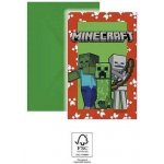 Minecraft pozvánky, 6ks - Procos – Zboží Dáma